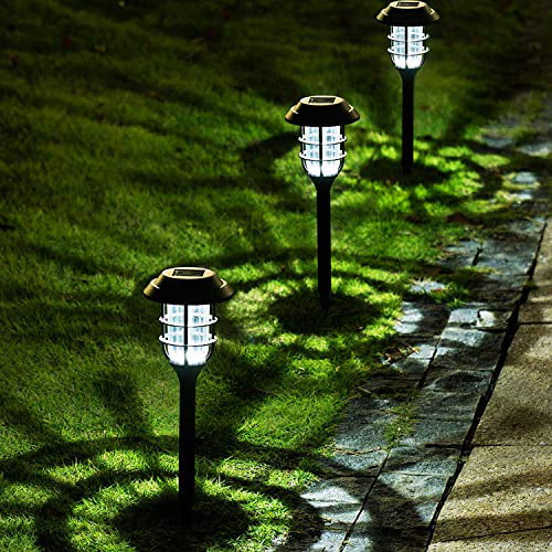 8PACK Solar Pathway Lights Outdoor Garden Landscape Lighting IP65 Patio Walkway